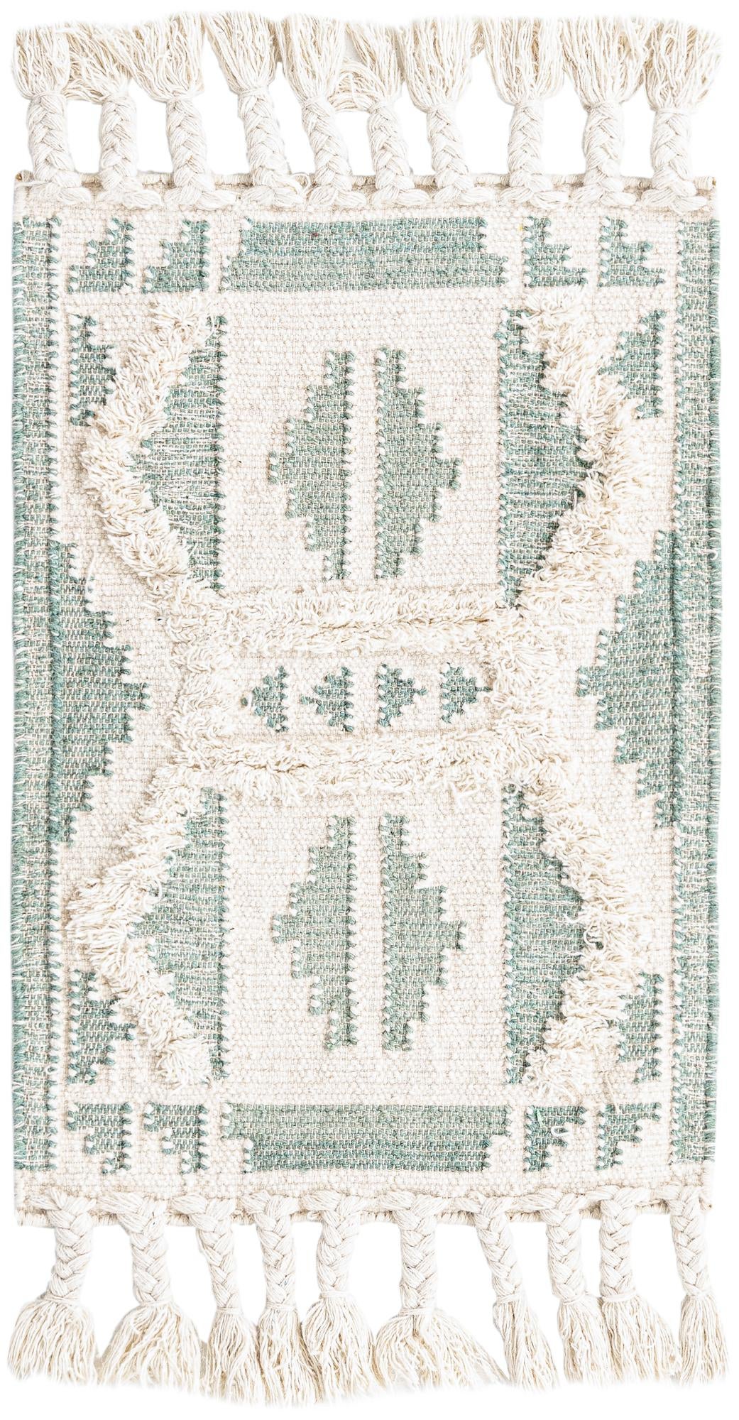 Rug Aquamarine and White Swatch link