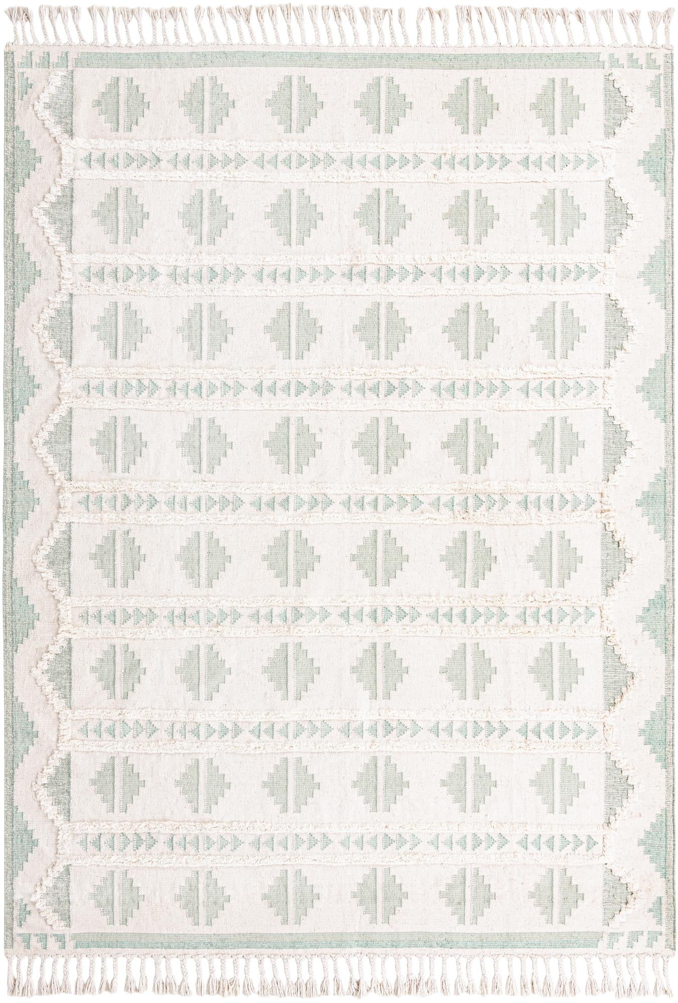 Rug Aquamarine and White Swatch link