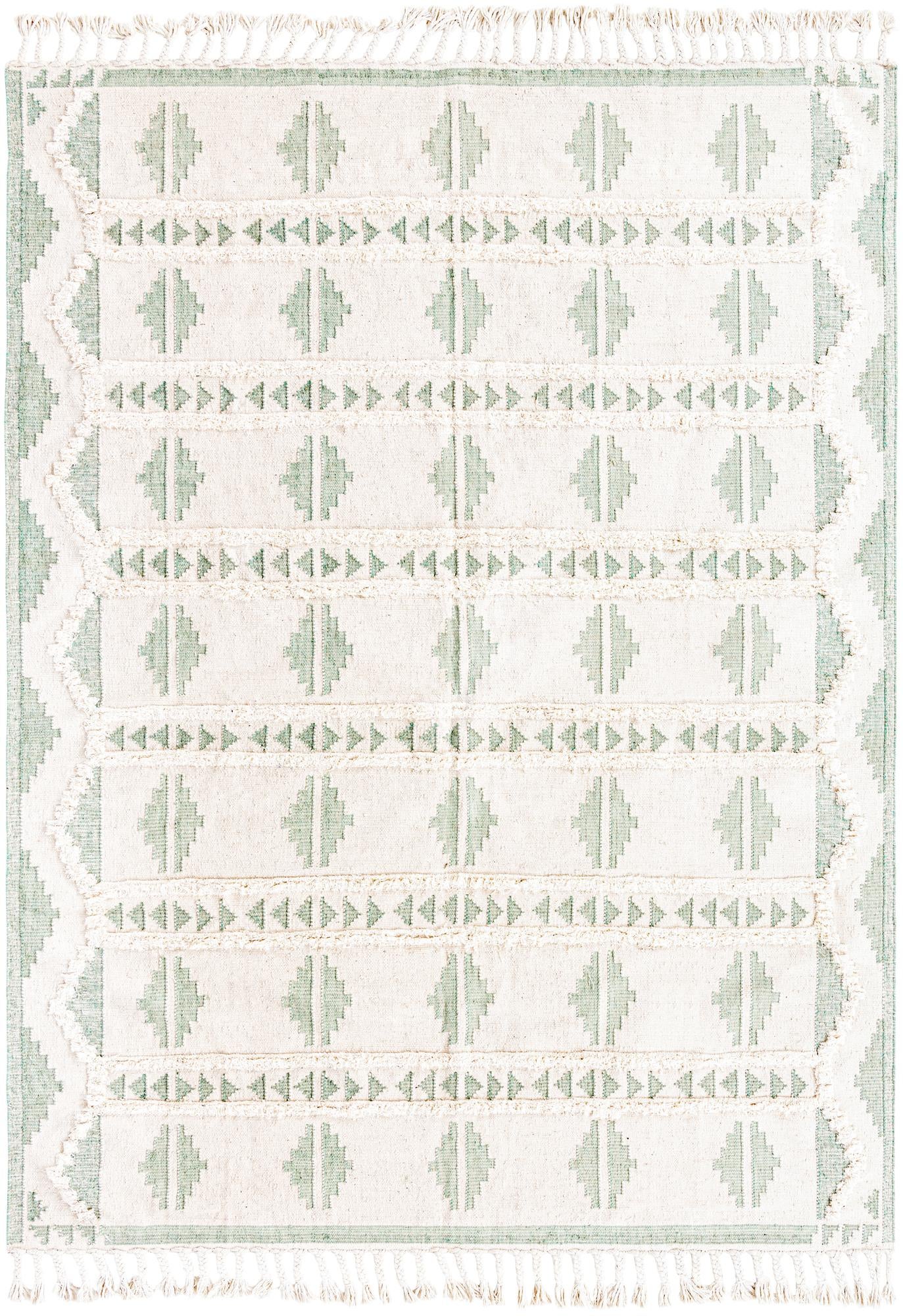 Rug Aquamarine and White Swatch link