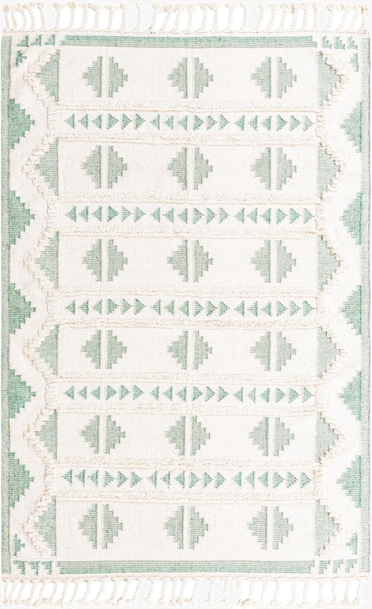  6' 1 x 9'  Hand Woven Arizona Wool Rug