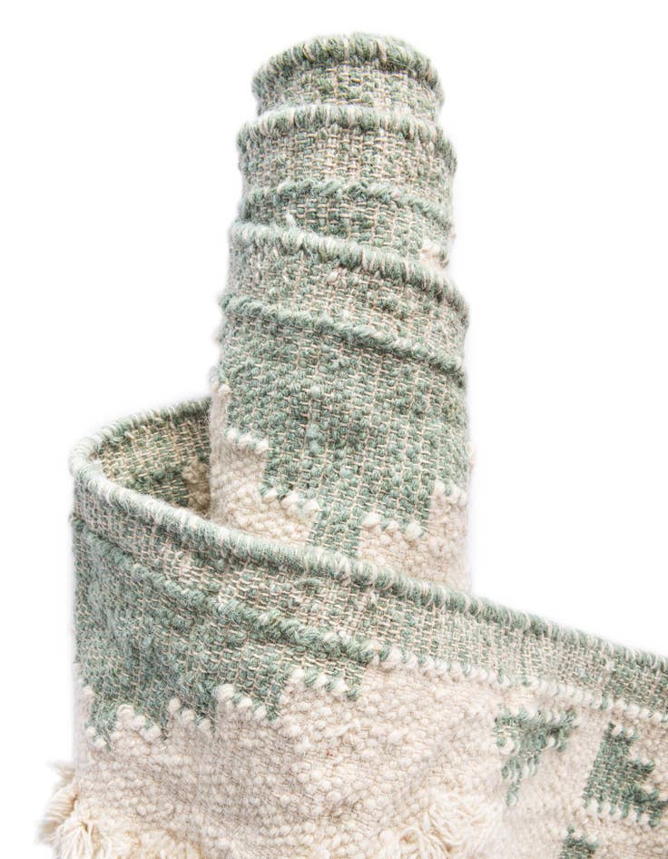 Detail image of  2' 2 x 6' 1  Hand Woven Arizona Wool Runner Rug