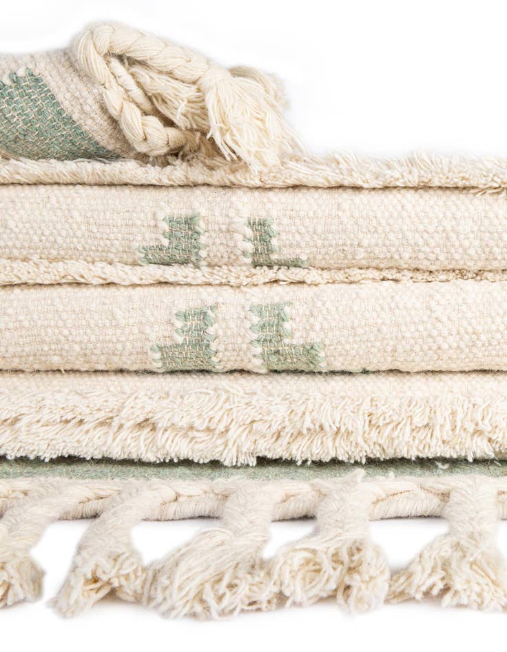 Detail image of  2' 2 x 6' 1  Hand Woven Arizona Wool Runner Rug