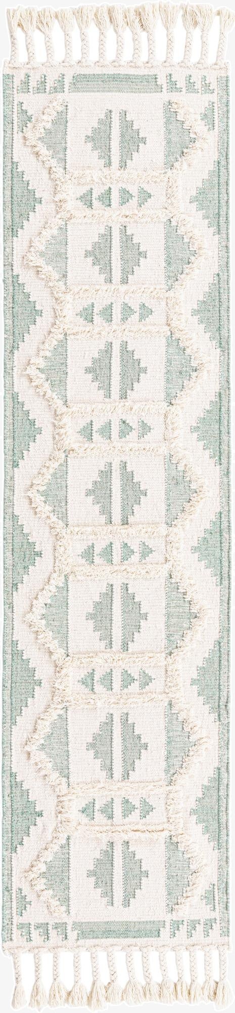  2' 7 x 10'  Hand Woven Arizona Wool Runner Rug