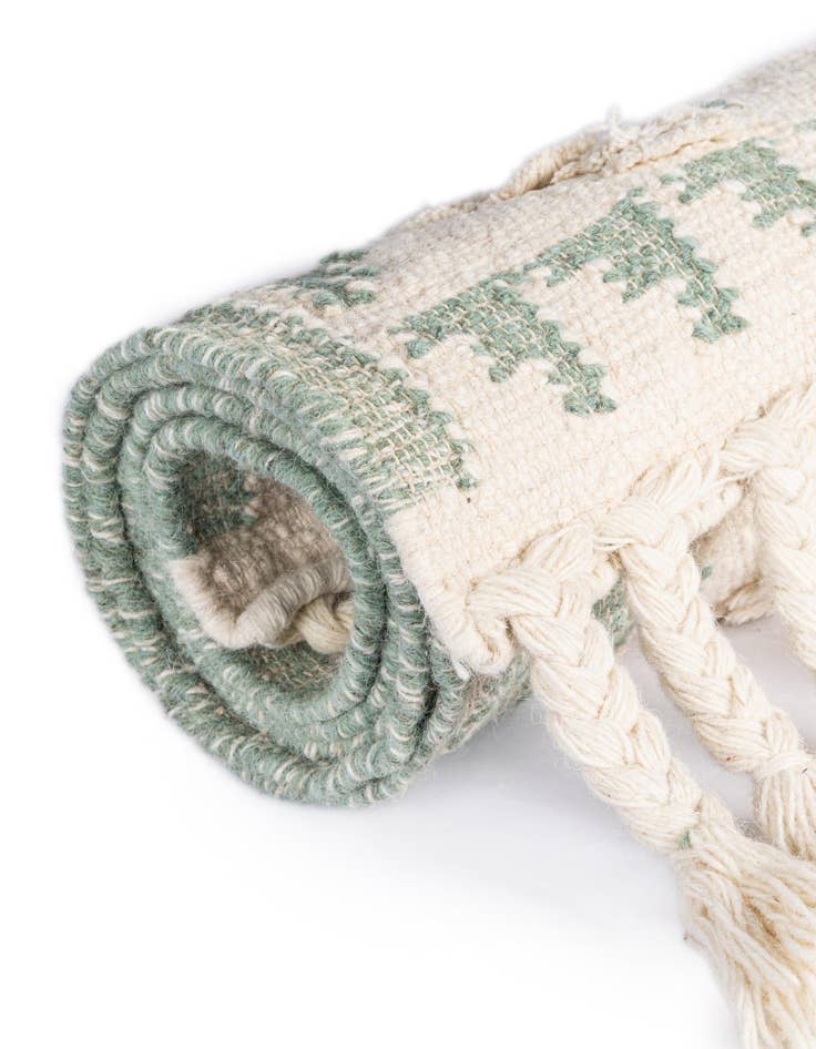 Detail image of  10' x 10'  Hand Woven Arizona Wool Square Rug