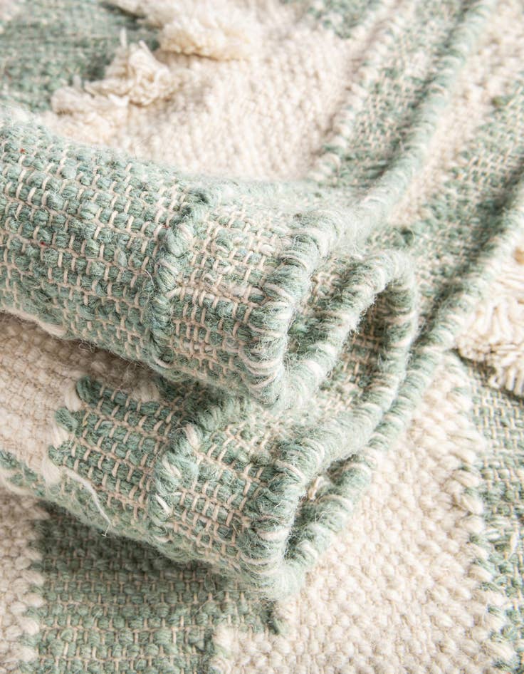 Detail image of  10' x 10'  Hand Woven Arizona Wool Square Rug