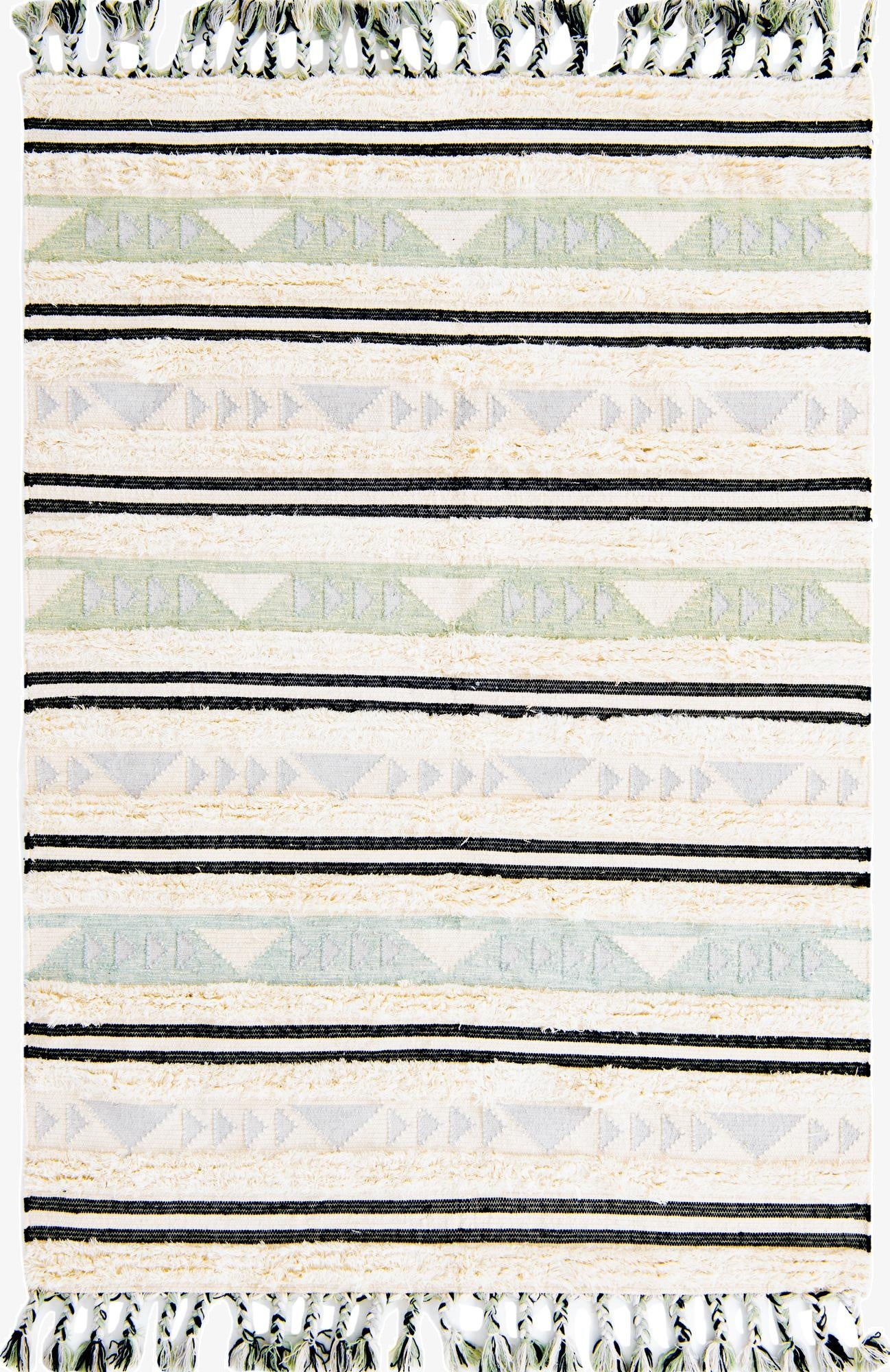  6' 1 x 9'  Hand Woven Arizona Wool Rug