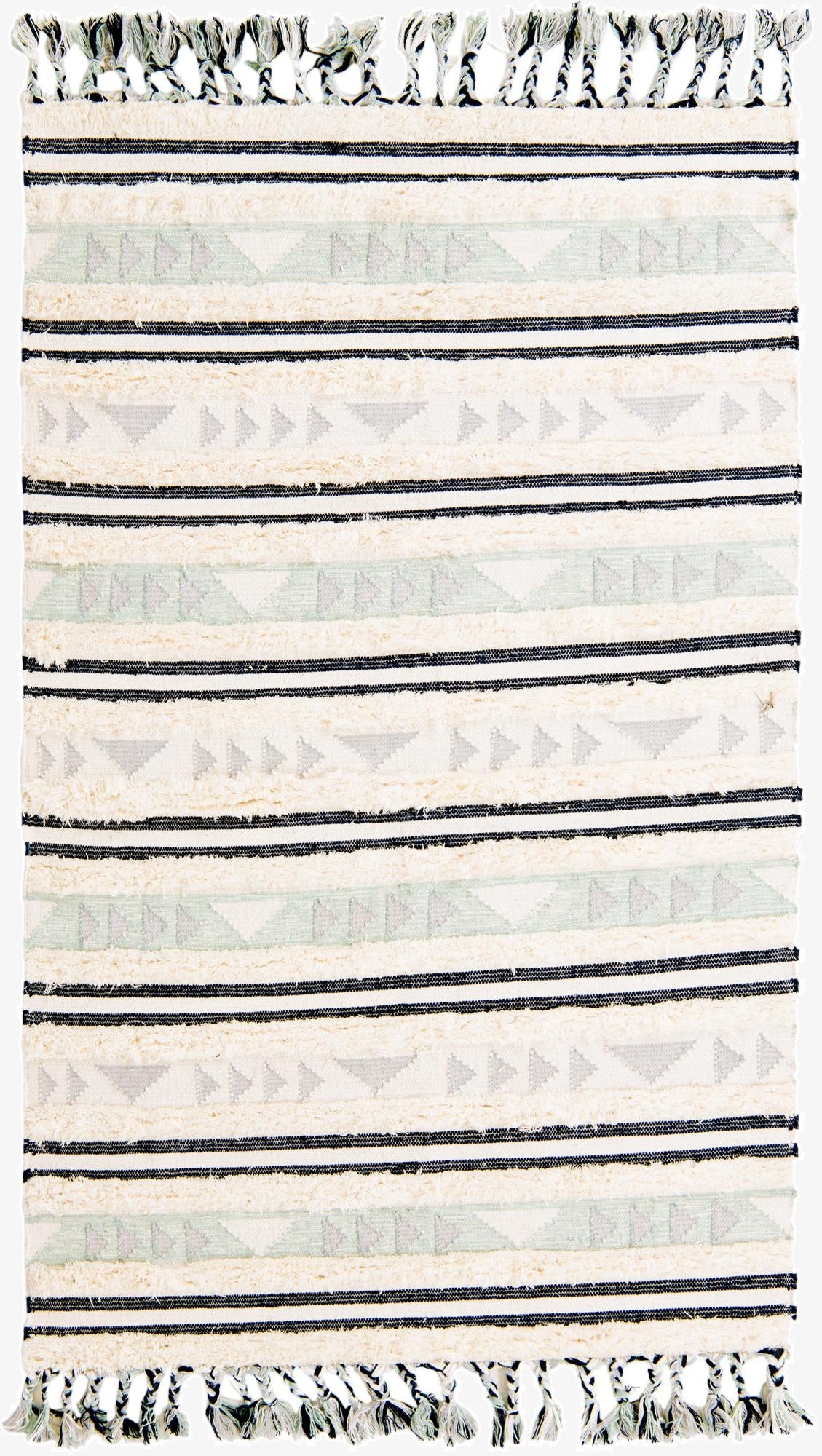  5' 1 x 8'  Hand Woven Arizona Wool Rug