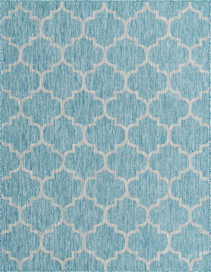 Detail image of  5' 3 x 8'  Washable Lattice Indoor / Outdoor Rug