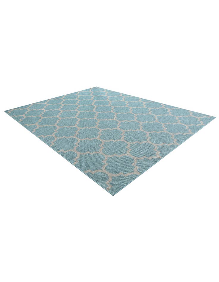 Detail image of  7' 10 x 10'  Washable Lattice Indoor / Outdoor Rug