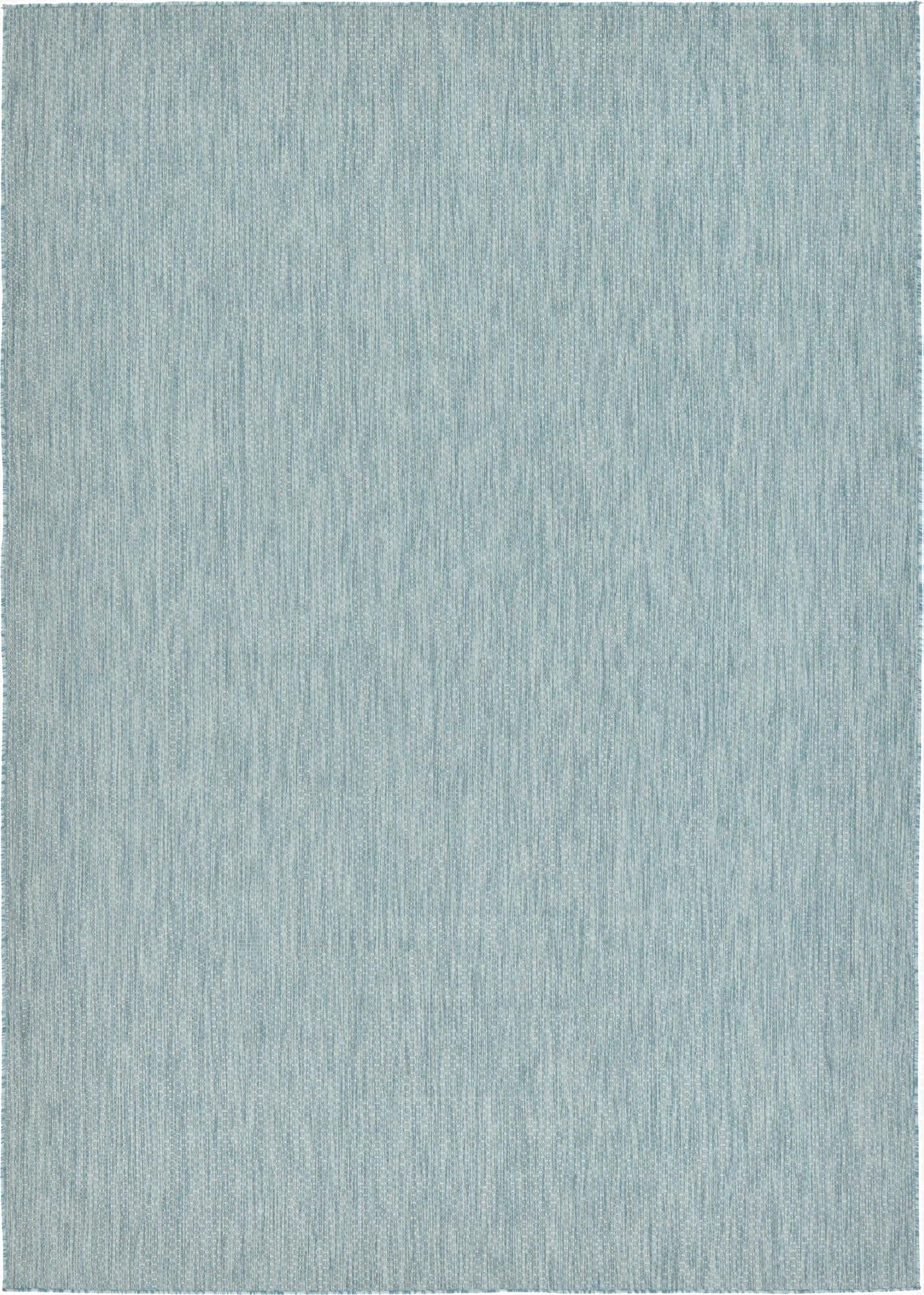  7' 10 x 11'  Washable Solid Indoor / Outdoor Rug