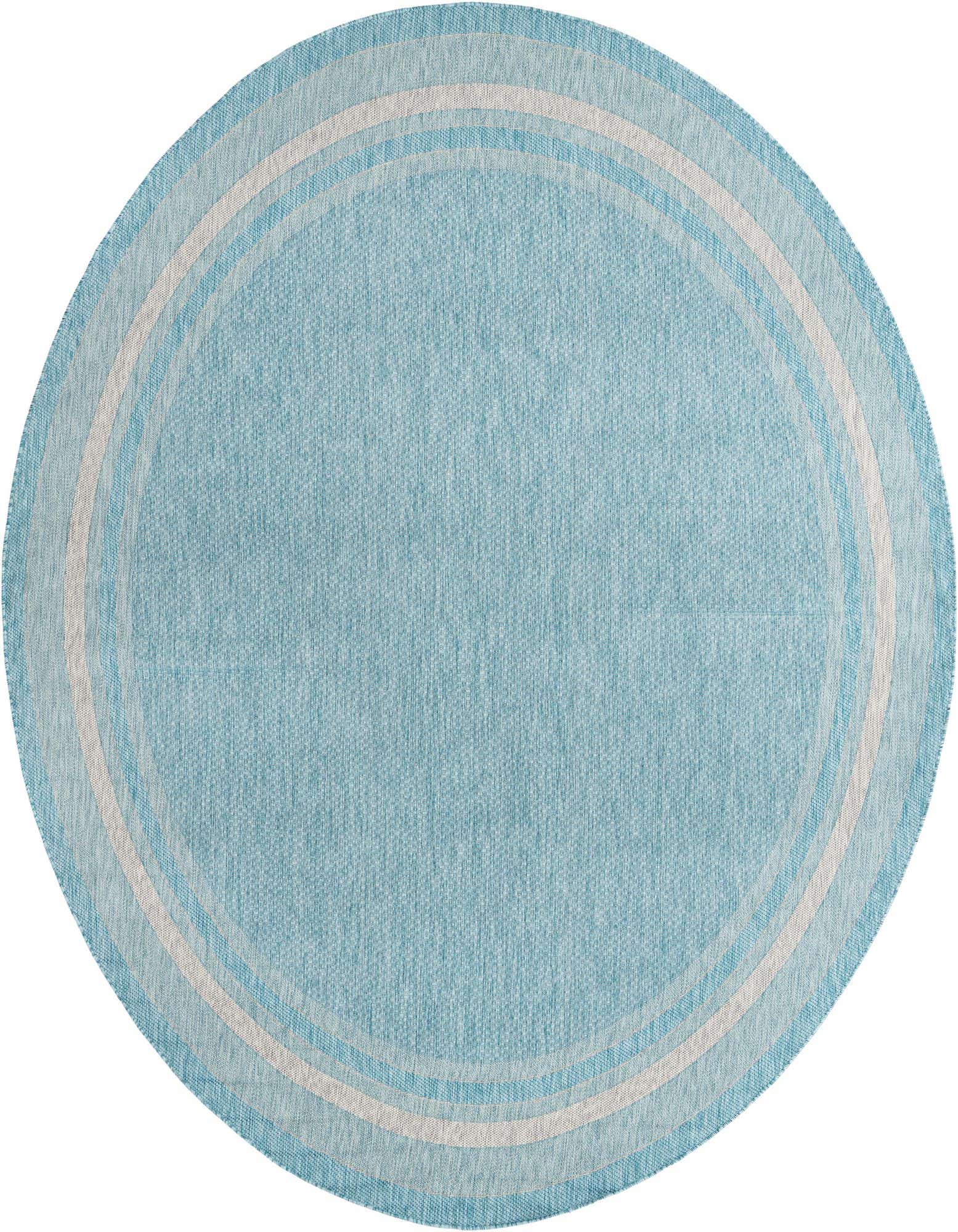 Primary image  10' 8 x 10' 8  Washable Border Indoor / Outdoor Round Rug