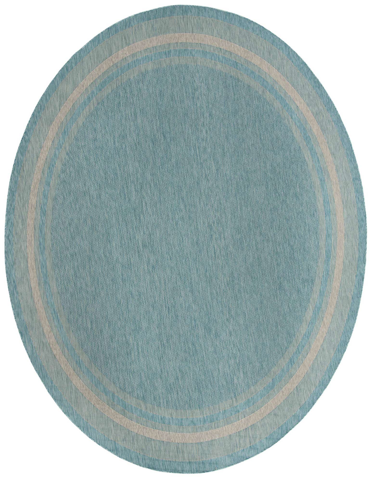 Primary image  13' x 13'  Washable Border Indoor / Outdoor Round Rug