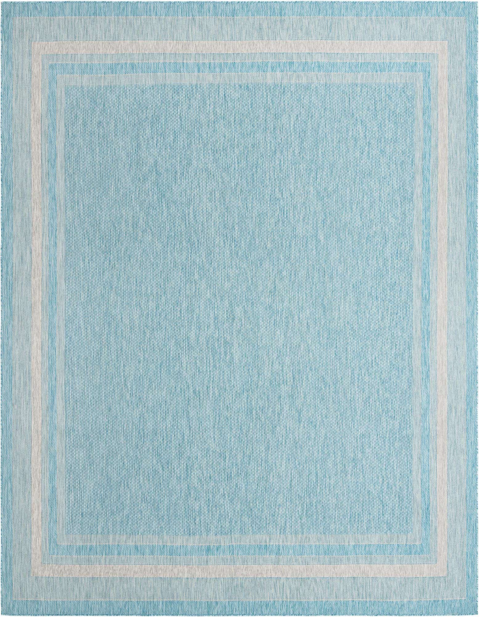 Primary image  13' x 13'  Washable Border Indoor / Outdoor Square Rug