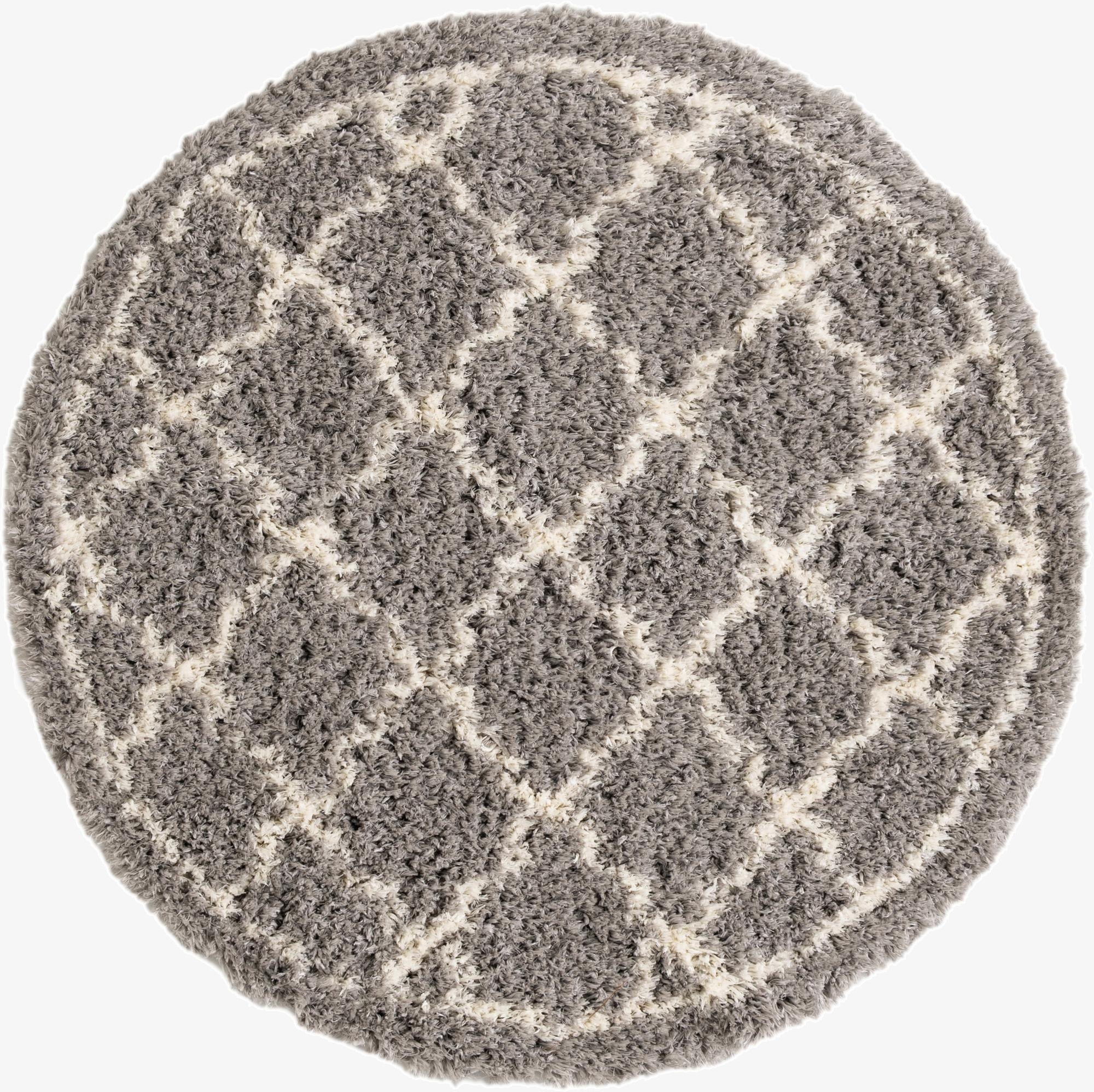  5' x 5' Infinity Shag Round Rug
