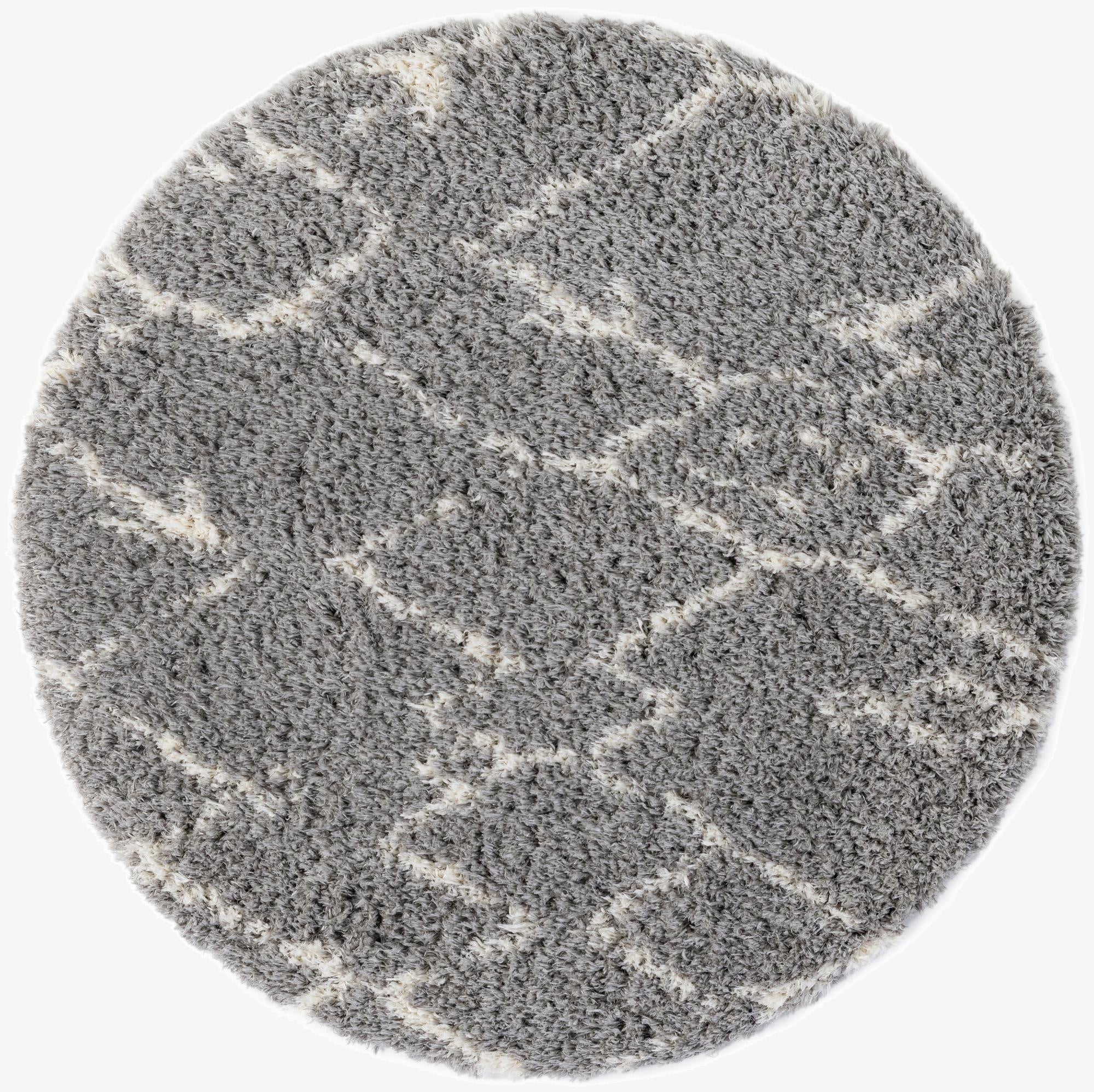  5' x 5' Infinity Shag Round Rug