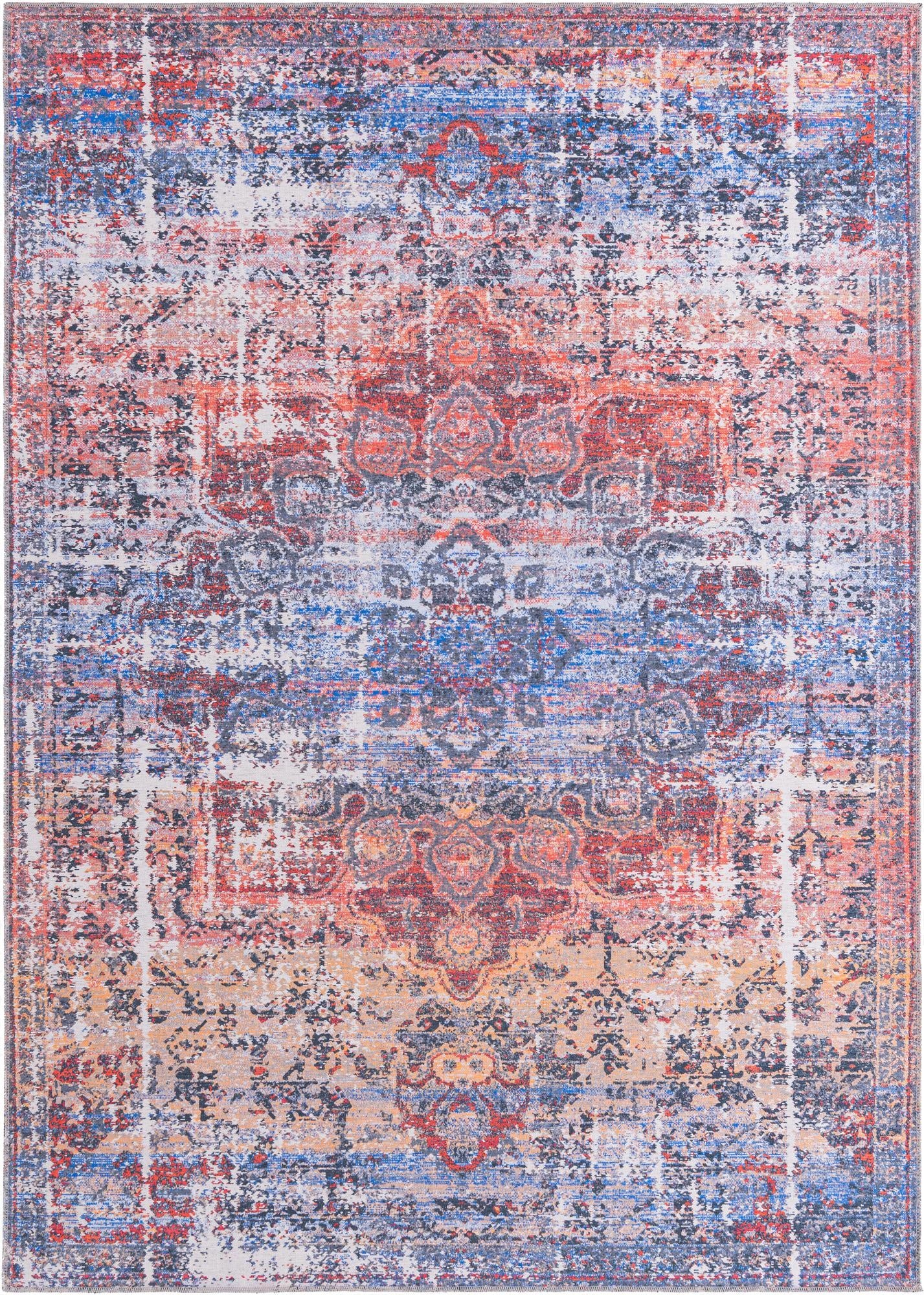  7' 3 x 10'  Washable Francesca Rug