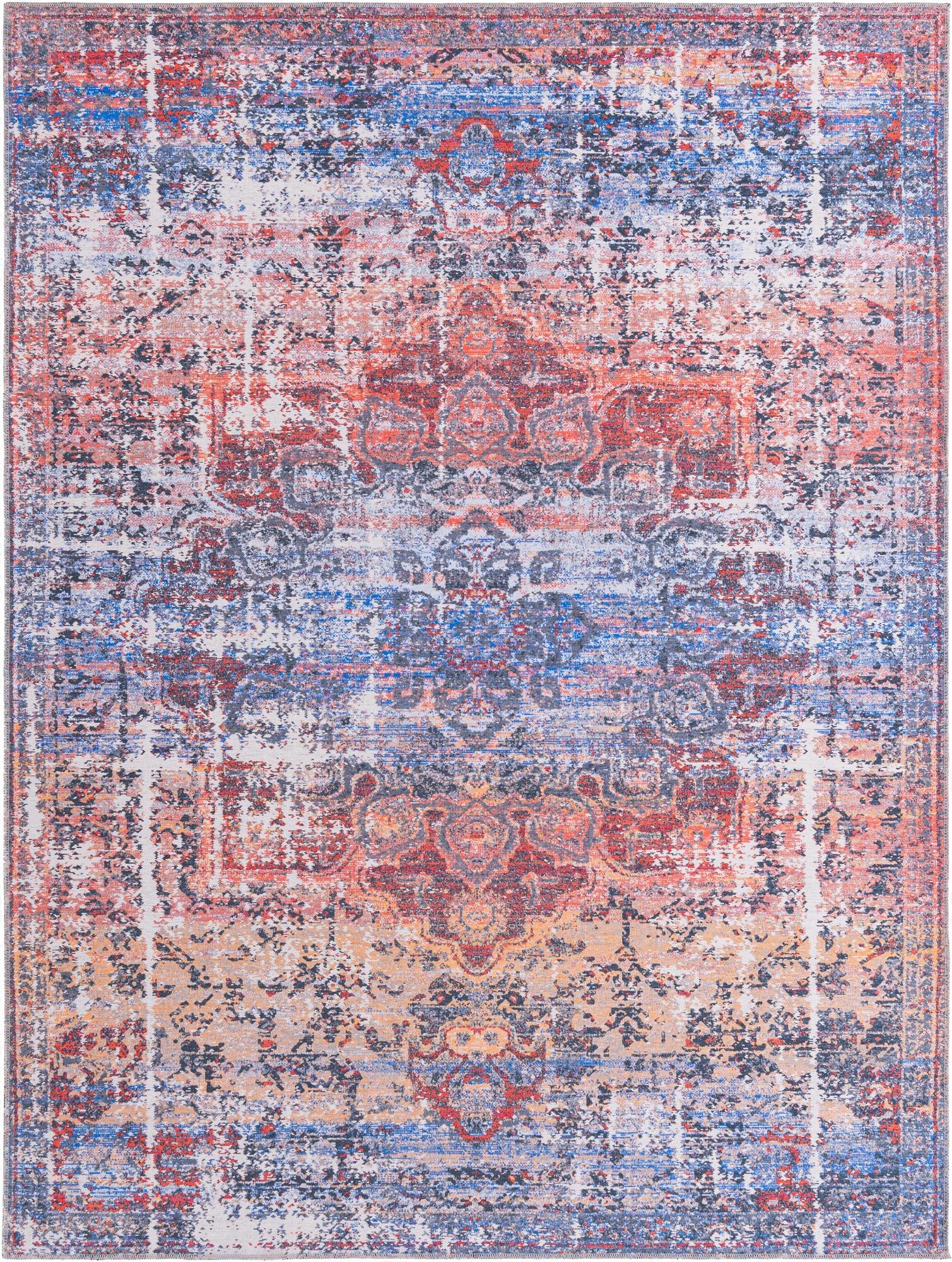  9' 2 x 12'  Washable Francesca Rug