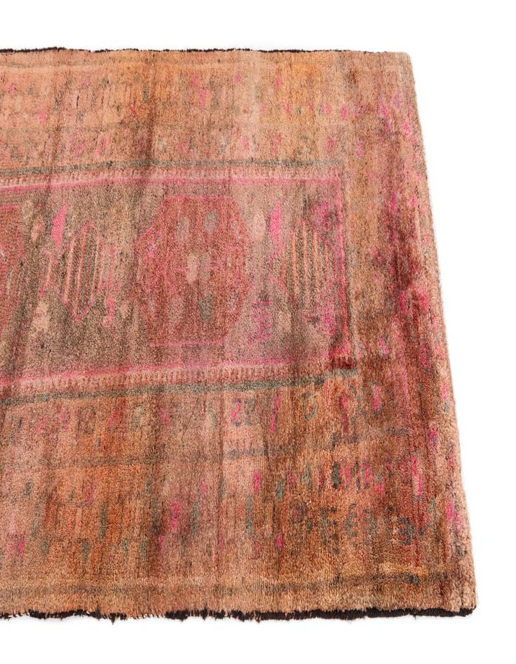 Detail image of  3' 5 x 7' 10  Hand Knotted Ultra Vintage Persian Wool Runner Rug