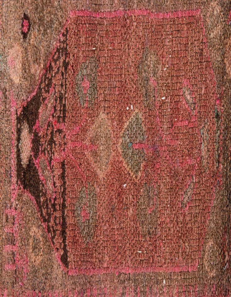 Detail image of  3' 5 x 7' 10  Hand Knotted Ultra Vintage Persian Wool Runner Rug