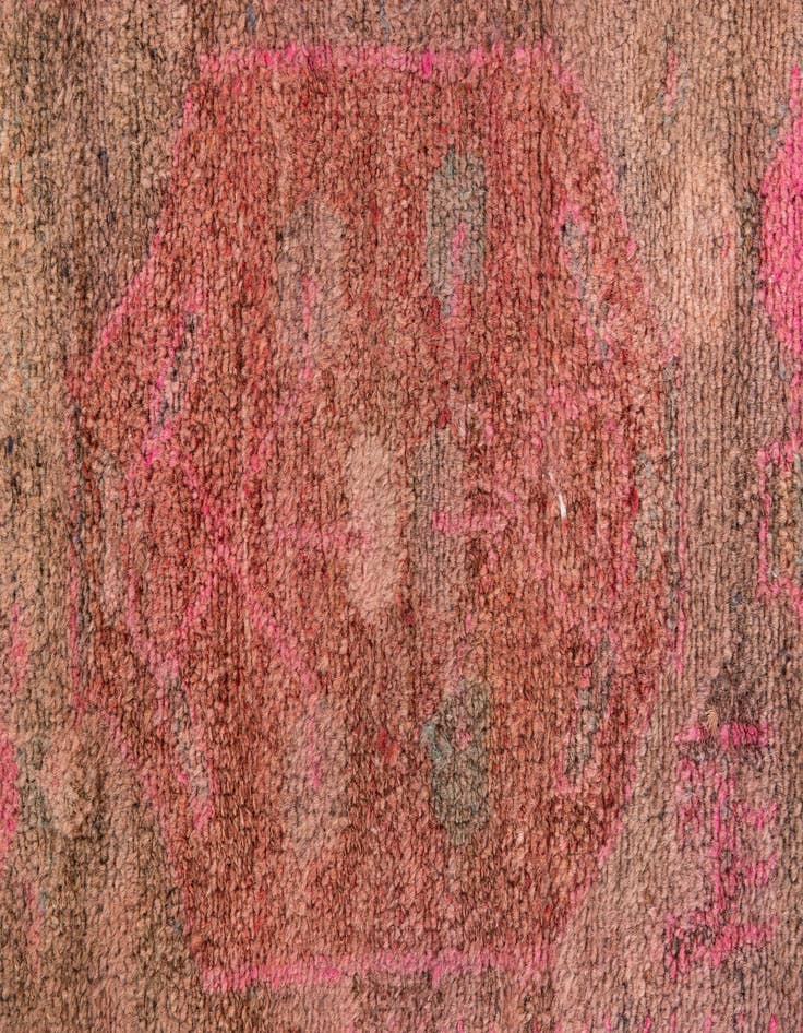 Detail image of  3' 5 x 7' 10  Hand Knotted Ultra Vintage Persian Wool Runner Rug