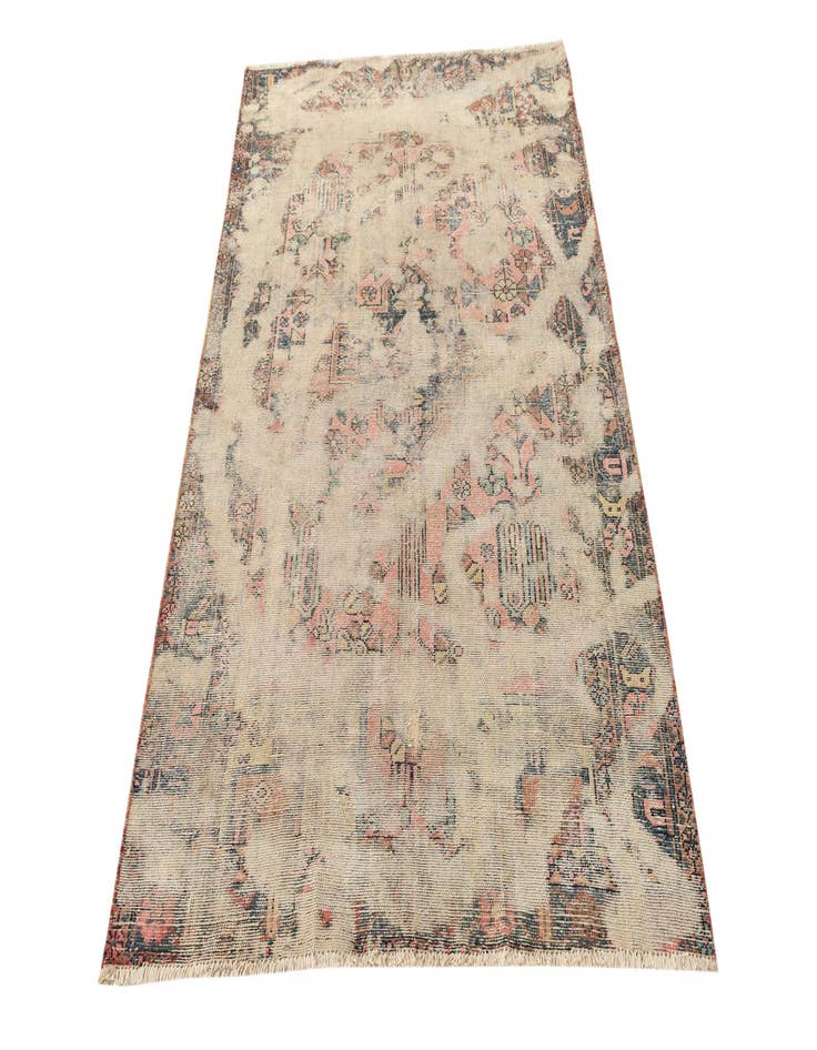 Detail image of  4' x 6' 3  Hand Knotted Ultra Vintage Persian Wool Rug