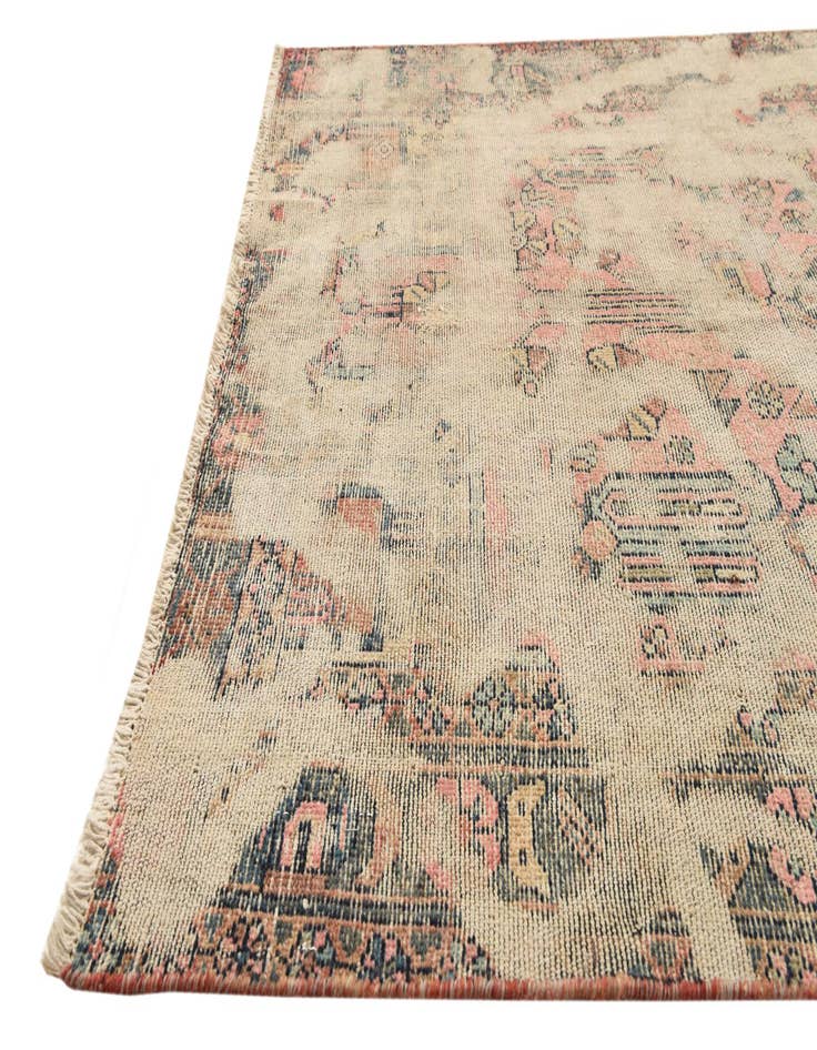 Detail image of  4' x 6' 3  Hand Knotted Ultra Vintage Persian Wool Rug