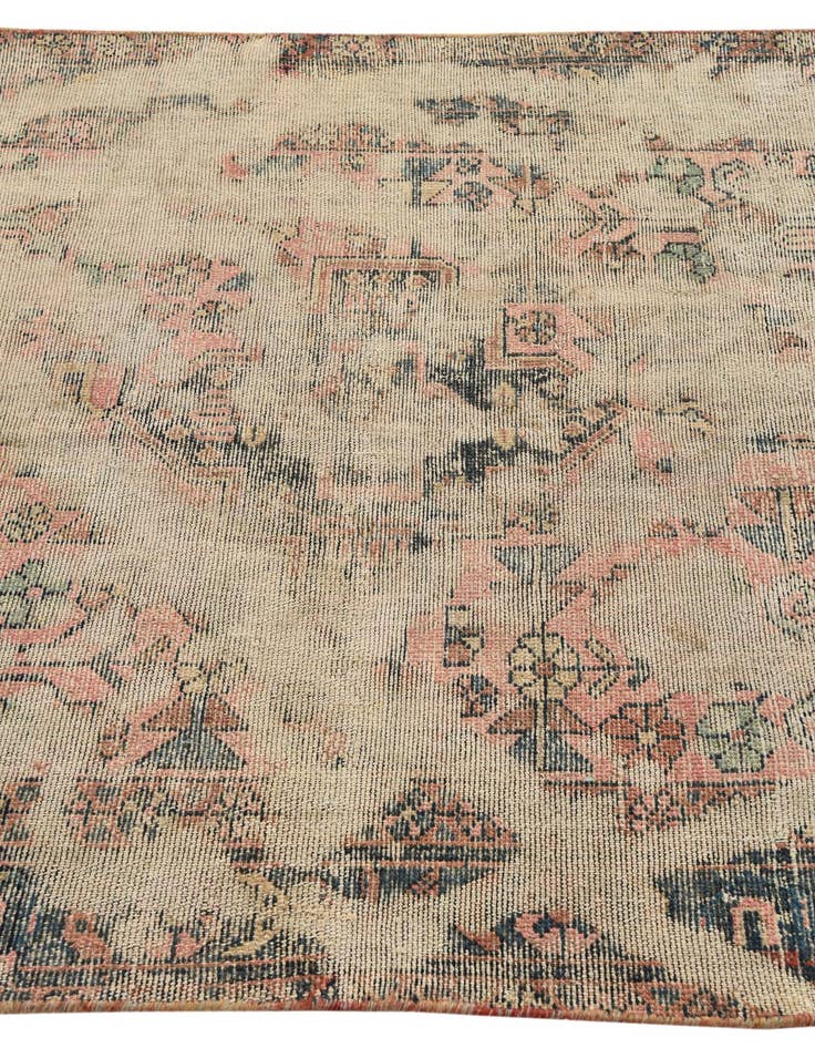 Detail image of  4' x 6' 3  Hand Knotted Ultra Vintage Persian Wool Rug