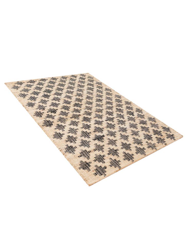 Detail image of  4' 2 x 5' 7  Hand Woven Kala Handwoven Jute Rug