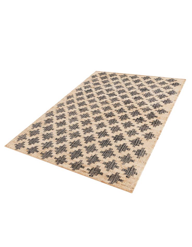 Detail image of  4' 2 x 5' 7  Hand Woven Kala Handwoven Jute Rug