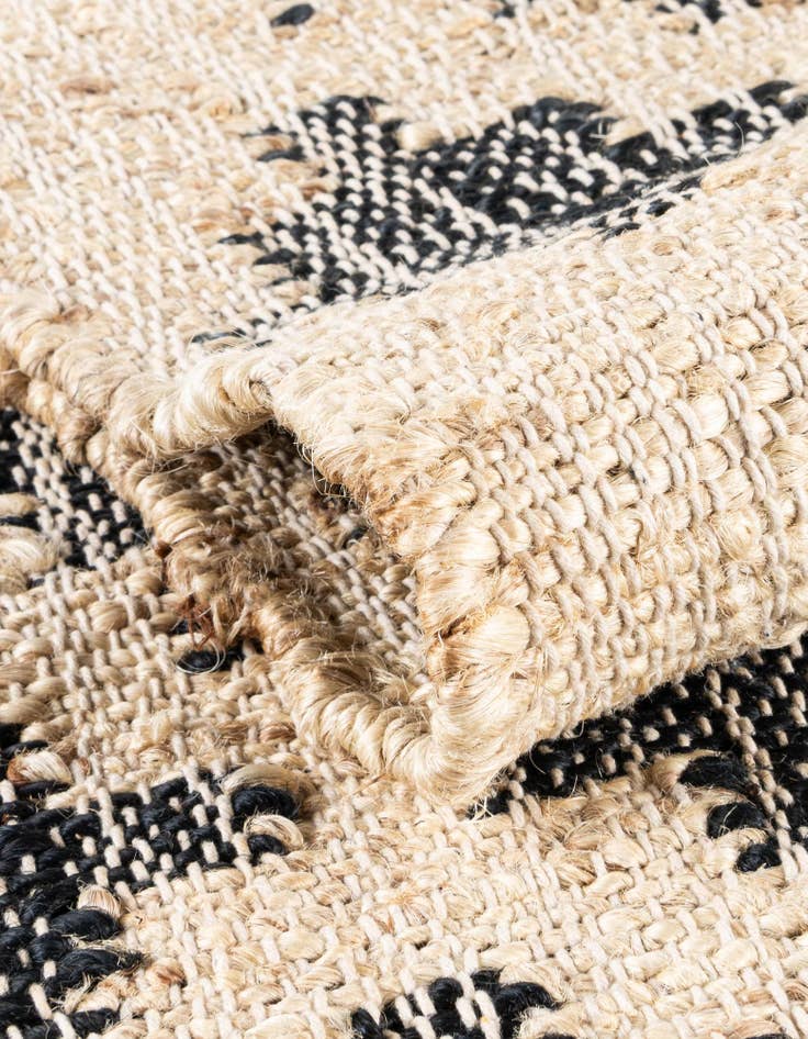 Detail image of  4' 2 x 5' 7  Hand Woven Kala Handwoven Jute Rug