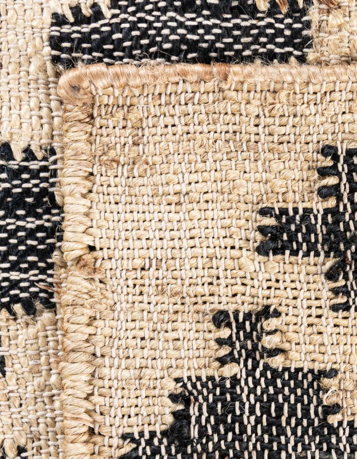 Detail image of  4' 2 x 5' 7  Hand Woven Kala Handwoven Jute Rug