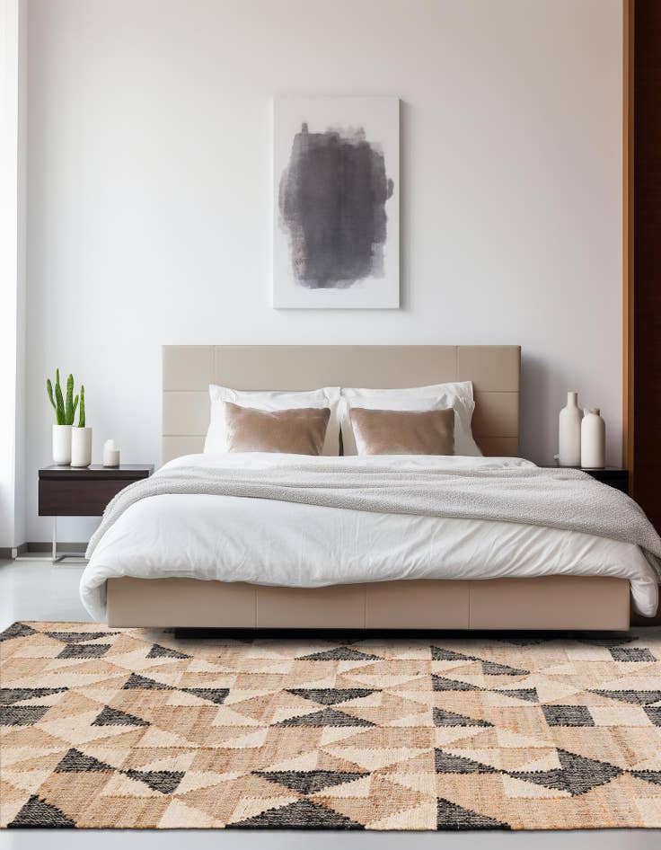 Detail image of  2' x 3' 1  Hand Woven Kala Handwoven Jute Rug