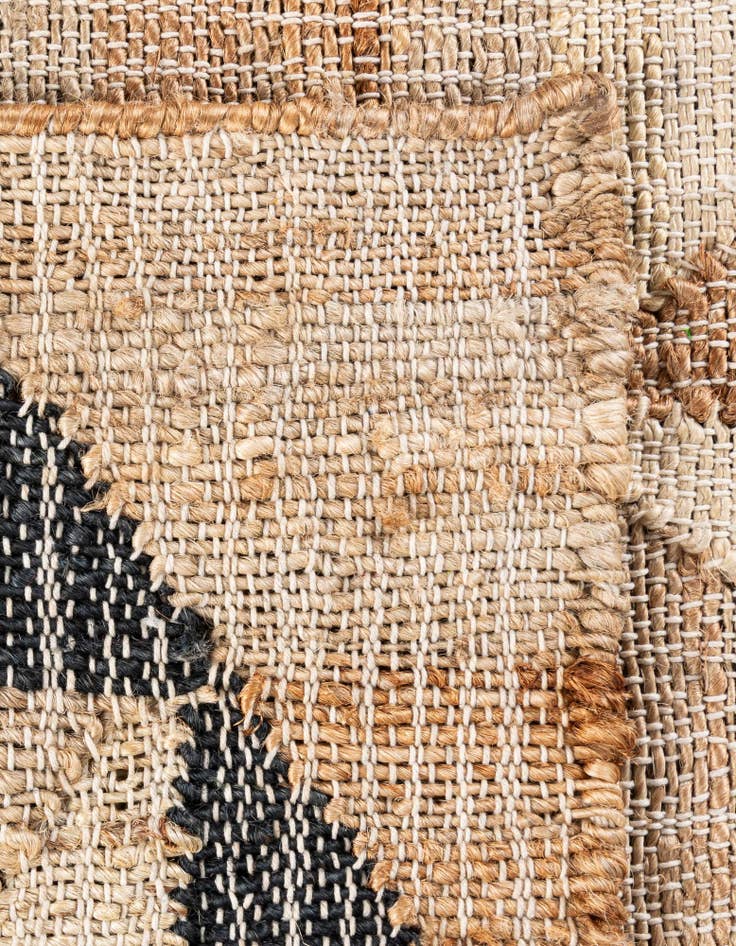 Detail image of  2' x 3' 1  Hand Woven Kala Handwoven Jute Rug