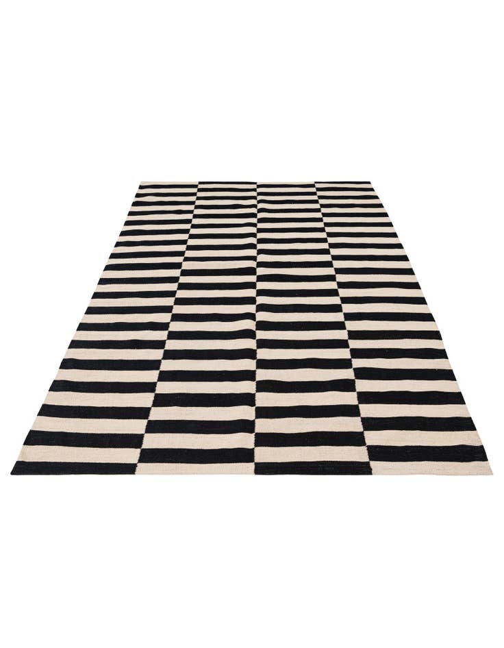 Detail image of  5' 8 x 7' 10  Hand Woven Kilim Wool Rug