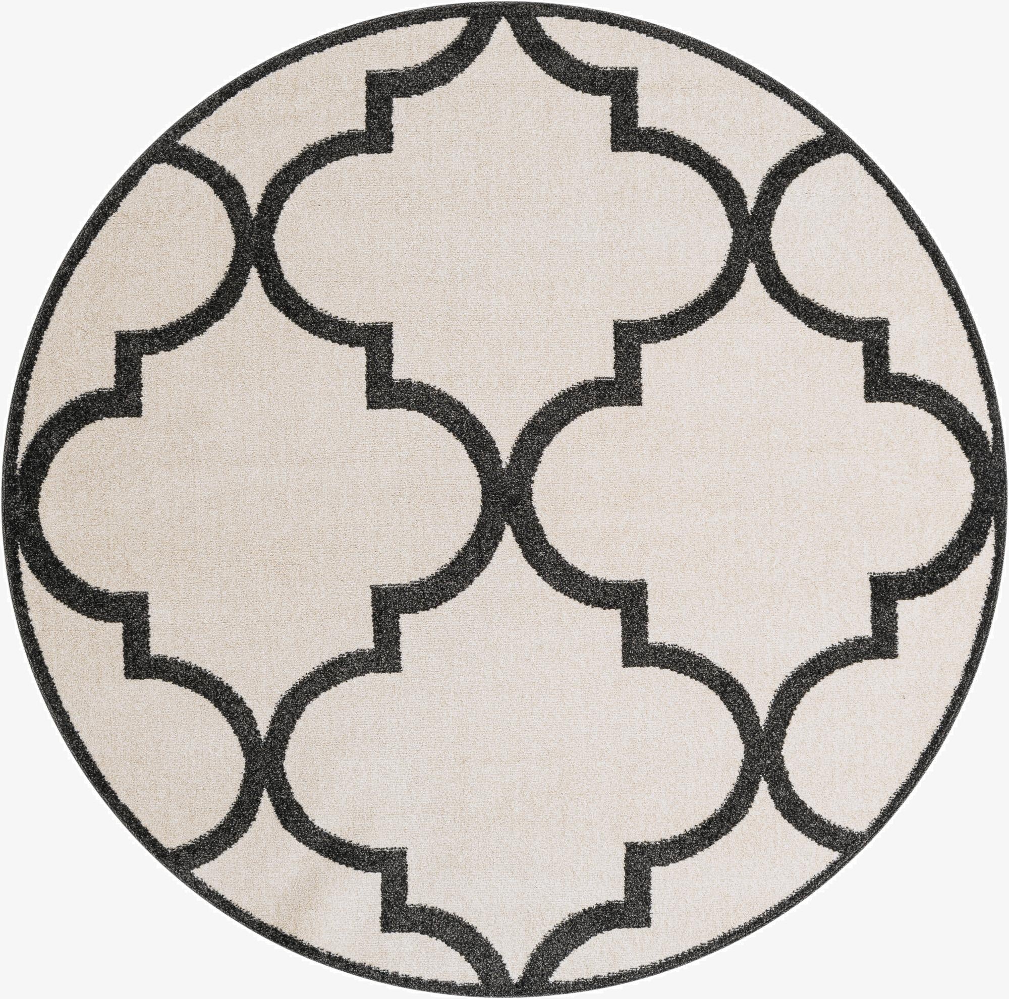  6' x 6' Lattice Round Rug