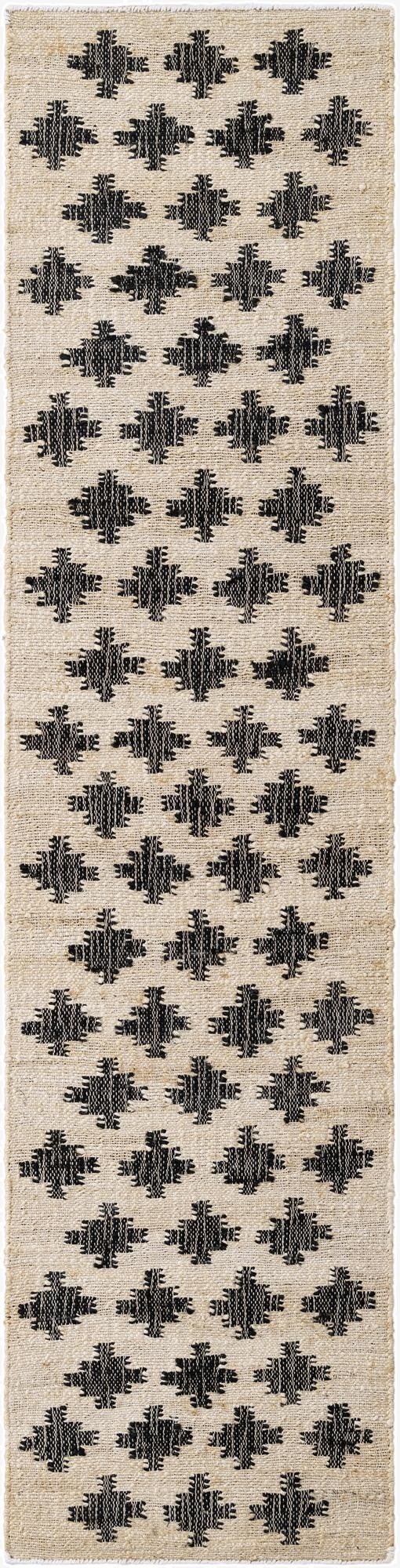 Primary image  2' x 8'  Hand Woven Kala Handwoven Jute Runner Rug