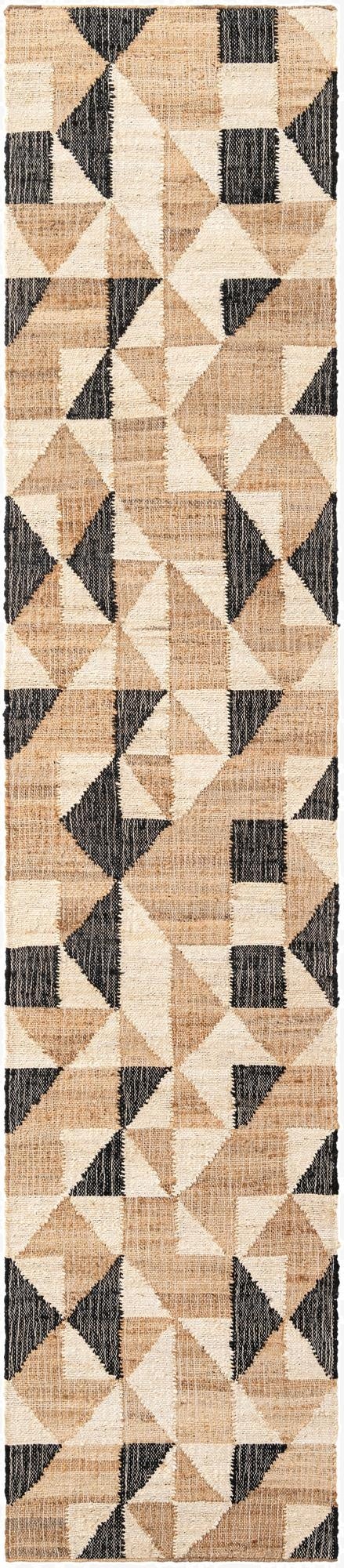  2' 7 x 12'  Hand Woven Kala Handwoven Jute Runner Rug