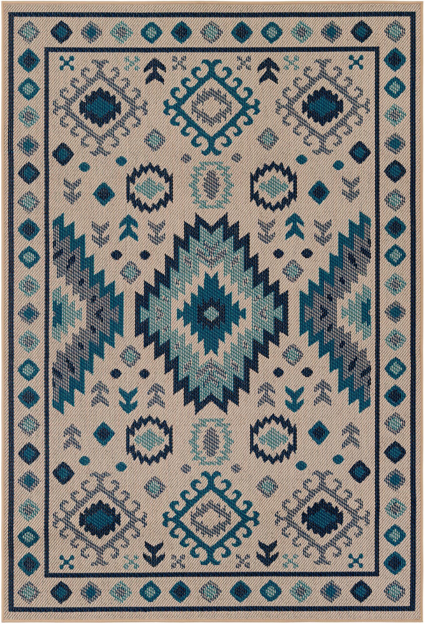 Rug Beige and Blue Swatch link