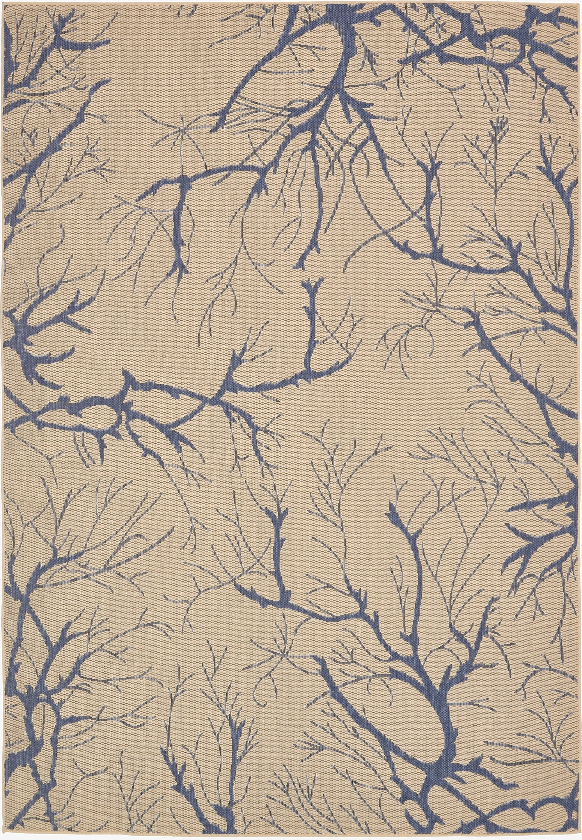  8' x 11' 4  Washable Botanical Indoor / Outdoor Rug