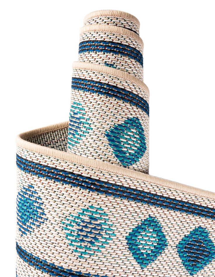 Detail image of  10' x 10'  Washable Baja Indoor / Outdoor Square Rug