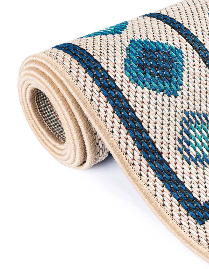 Detail image of  10' x 10'  Washable Baja Indoor / Outdoor Square Rug