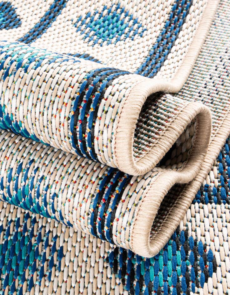 Detail image of  10' x 10'  Washable Baja Indoor / Outdoor Square Rug