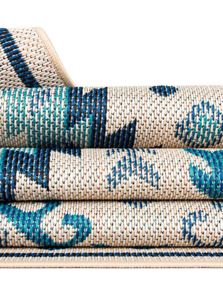 Detail image of  10' x 10'  Washable Baja Indoor / Outdoor Square Rug