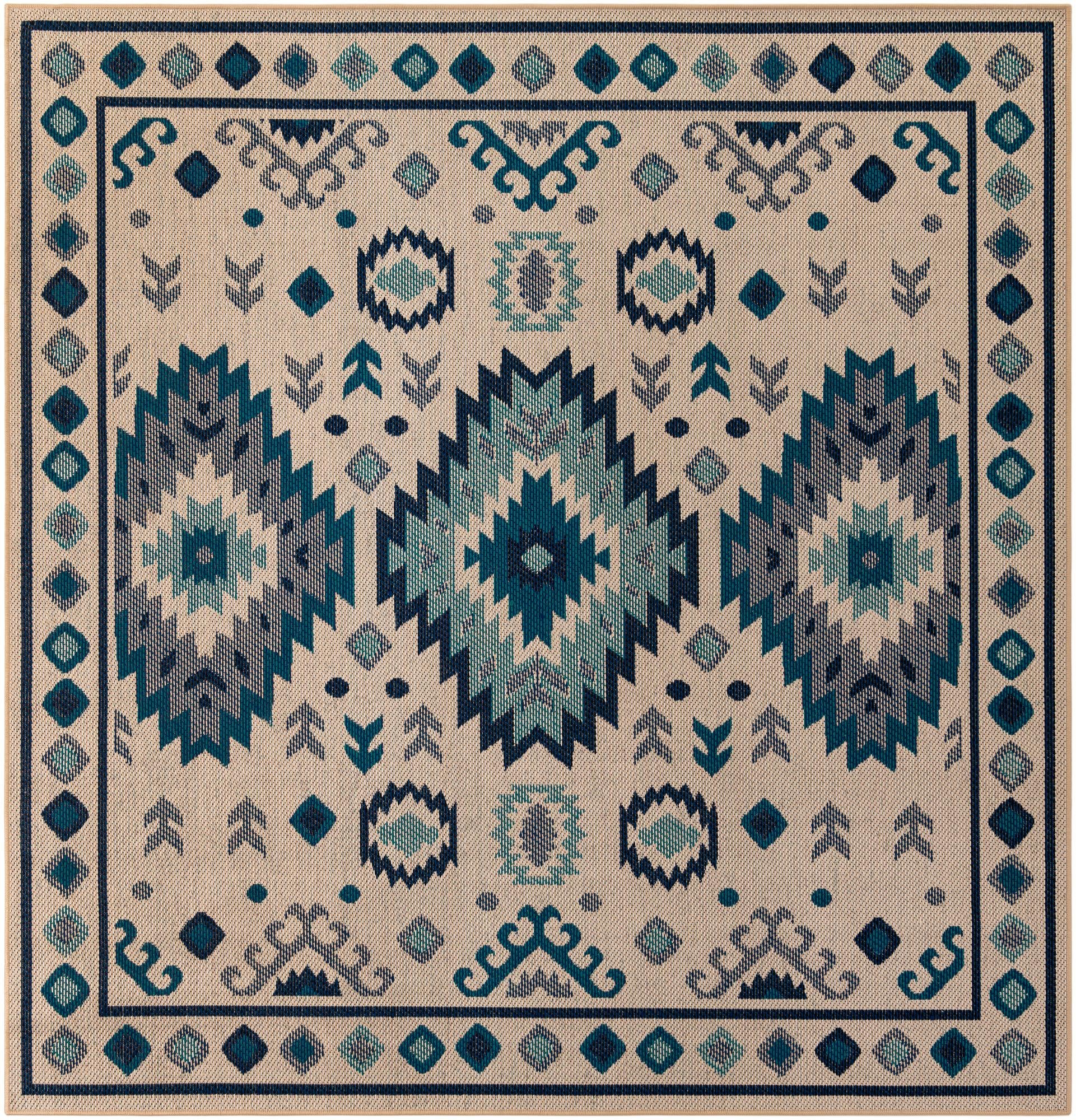 Rug Beige and Blue Swatch link