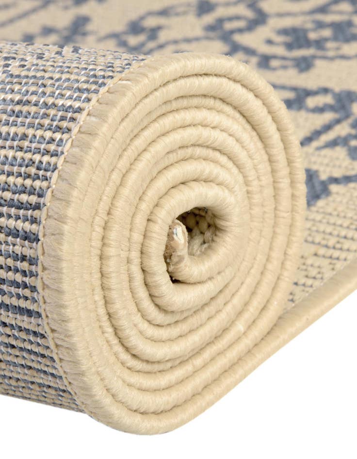 Detail image of  6' x 6'  Washable Botanical Indoor / Outdoor Square Rug