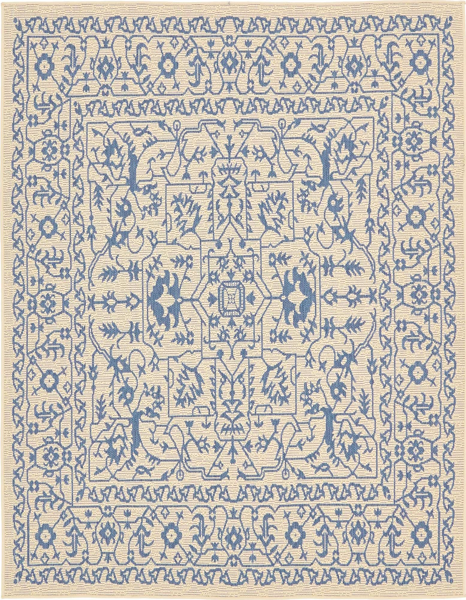 Primary image  6' x 6'  Washable Botanical Indoor / Outdoor Square Rug