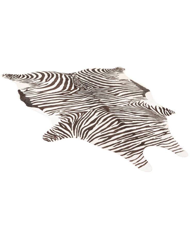 Detail image of  6' 5 x 7' 1 Cowhide Leather Freeform Rug