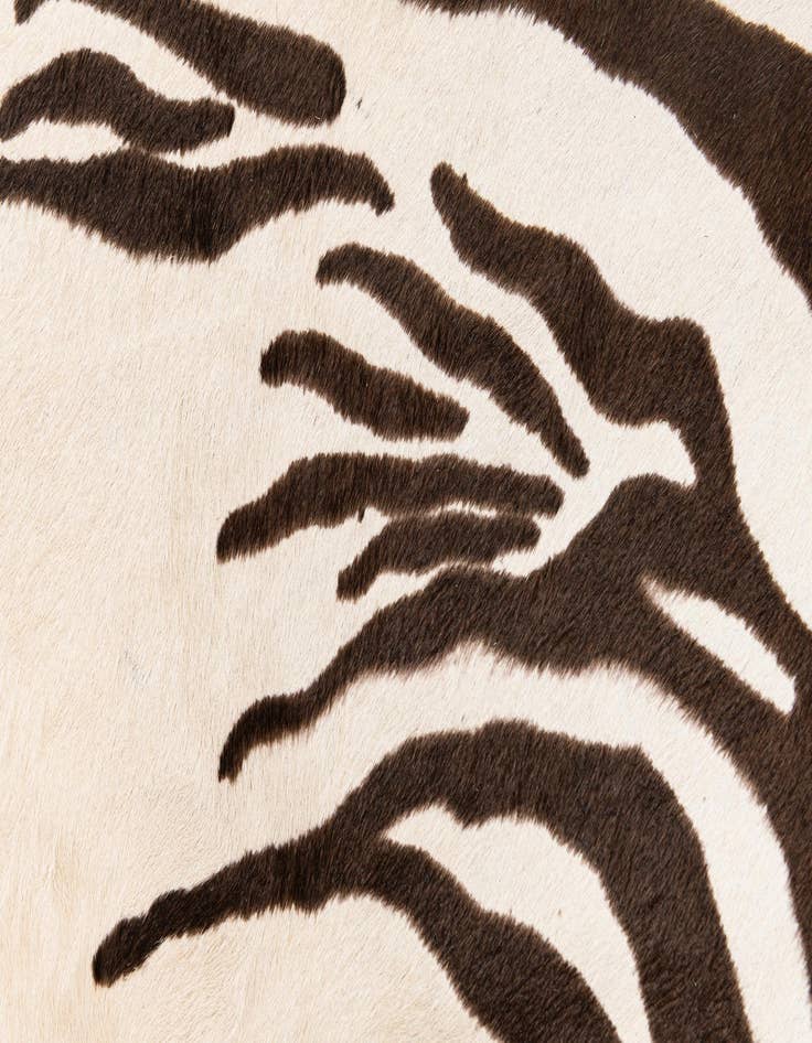 Detail image of  6' 5 x 7' 1 Cowhide Leather Freeform Rug