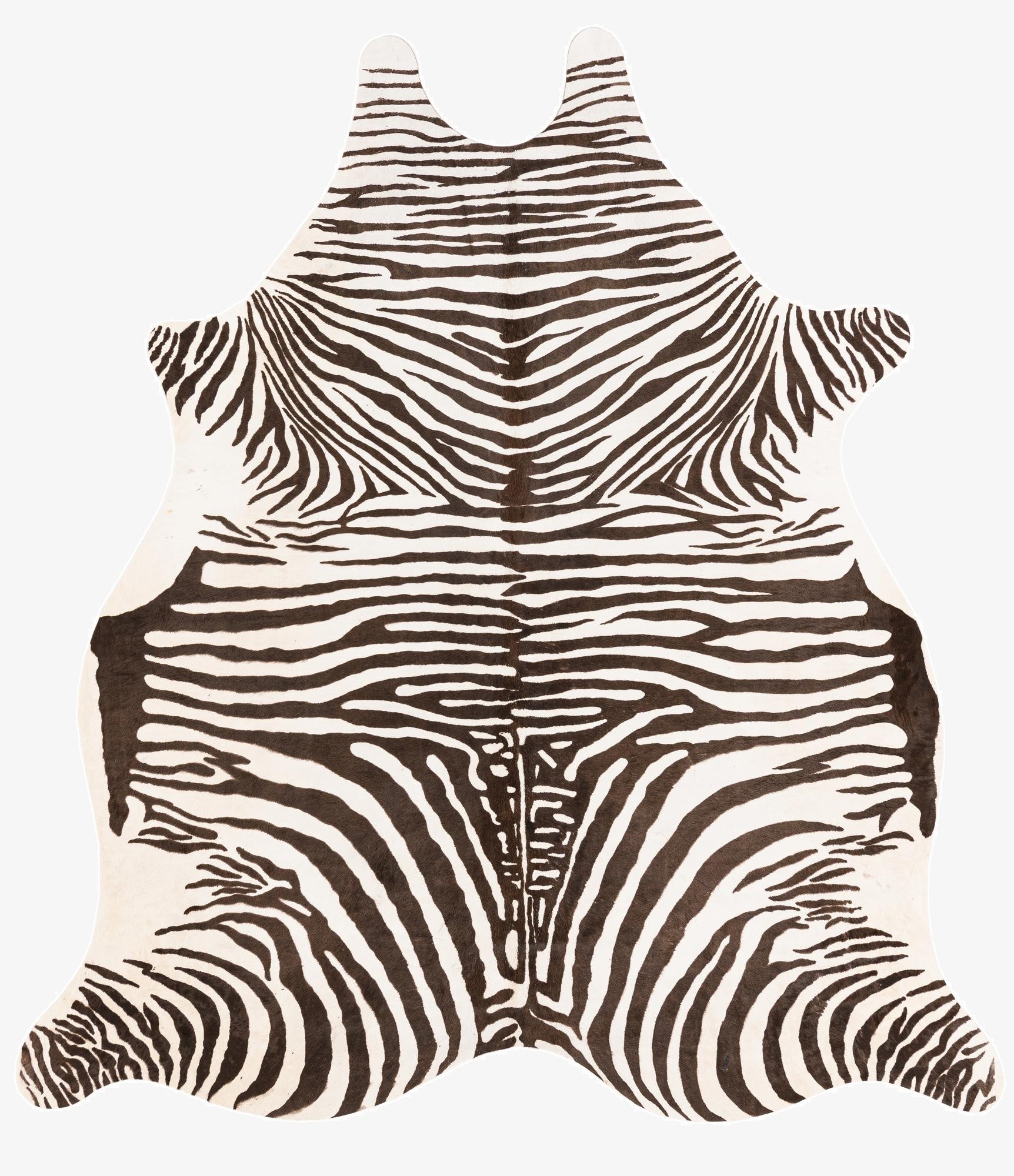  6' 5 x 7' 1 Cowhide Leather Freeform Rug