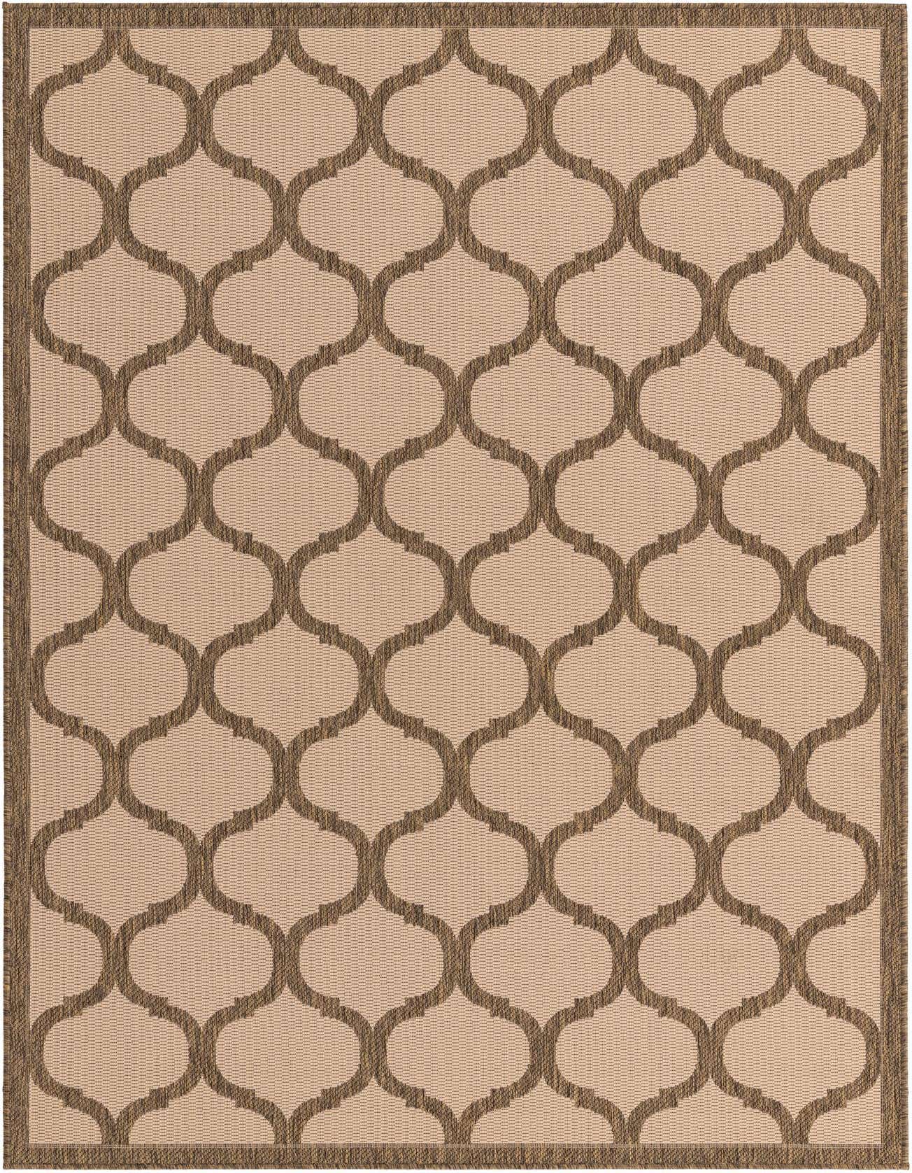 Primary image  5' 3 x 8'  Washable Lattice Indoor / Outdoor Rug
